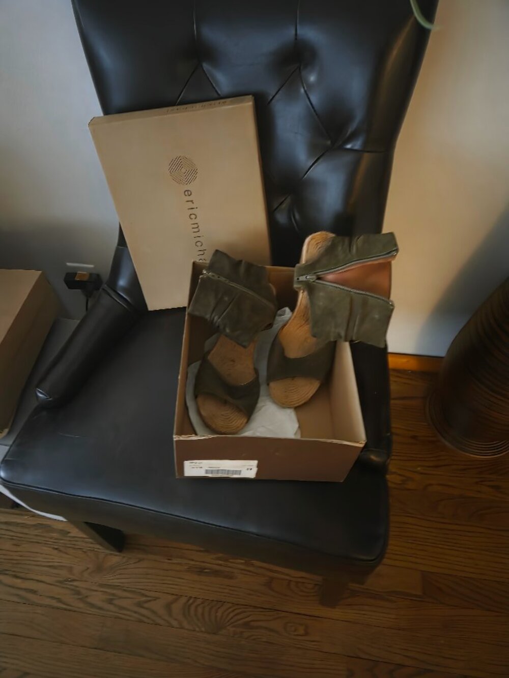 OLIVE GREEN WEDGES